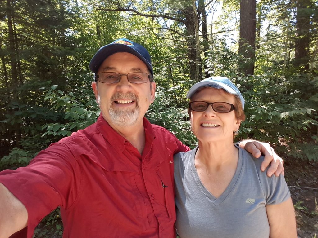 Hiking near our place in Wisconsin - Meet Dr M